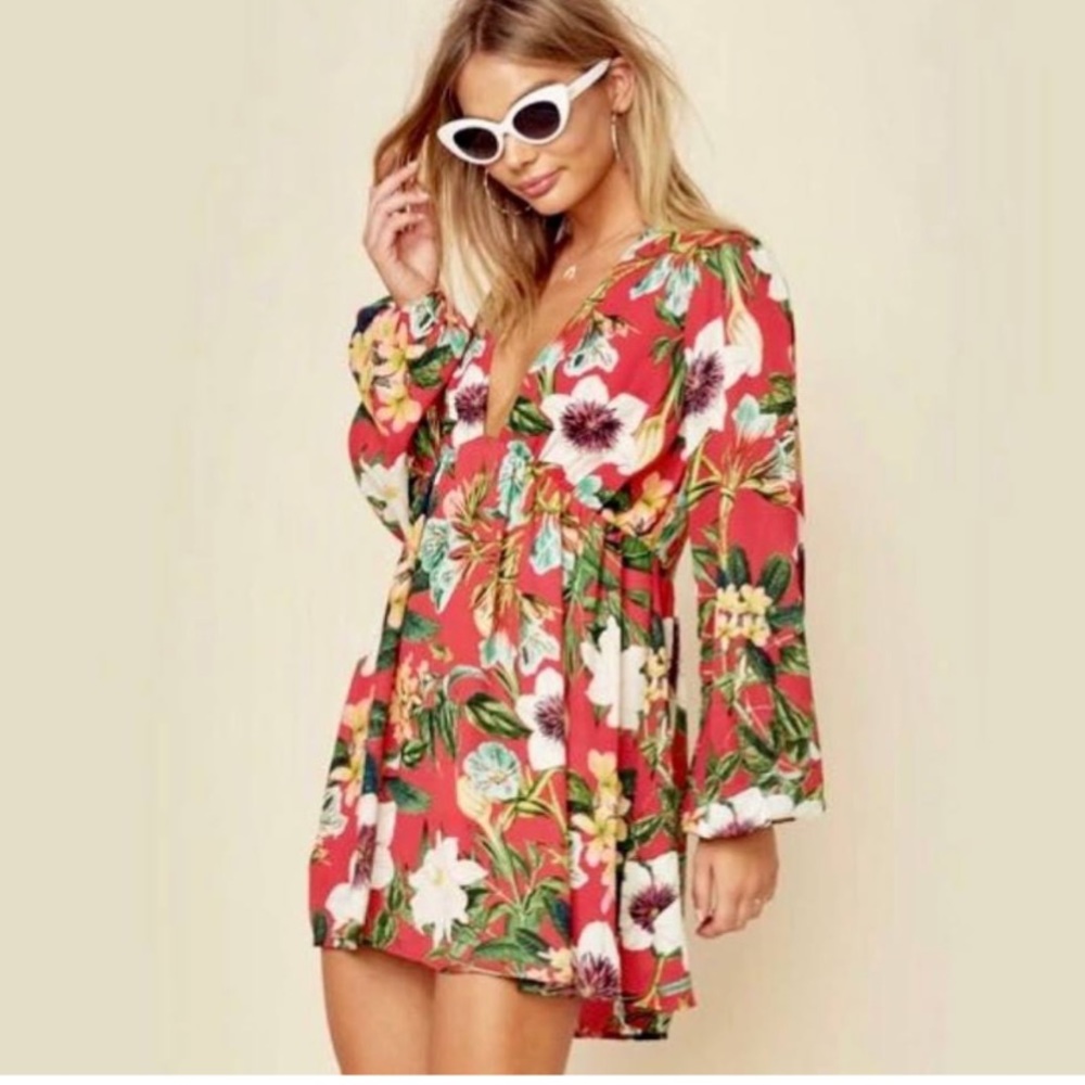 Show me your Mimi Dakota plunge neck dress. NWOT. Retail 115